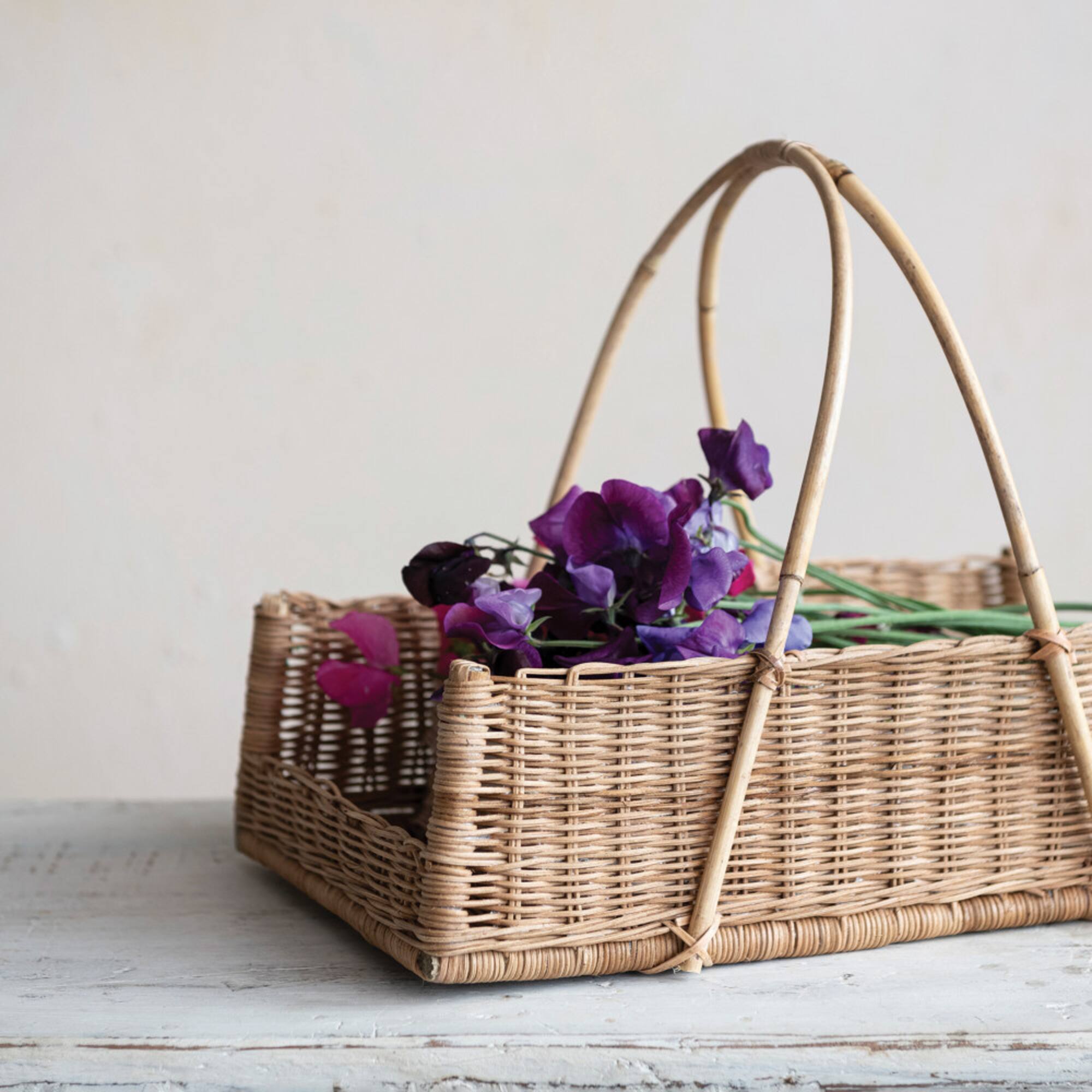 Hello Honey® 16" Natural Decorative Rattan Hanging Basket